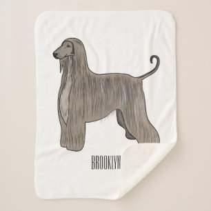 Manta Sherpa Ilustracion de personalizado de perro de perro per
