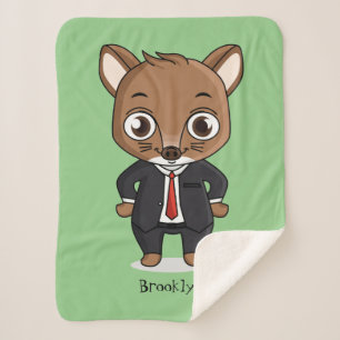 Manta Sherpa Ilustracion de personalizado de rata
