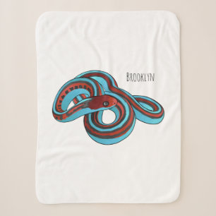 Manta Sherpa Ilustracion de personalizado de serpiente de San F