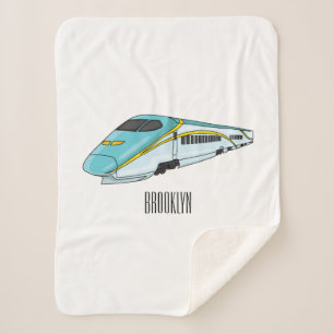 Manta Sherpa Ilustracion de personalizado de trenes de alta vel