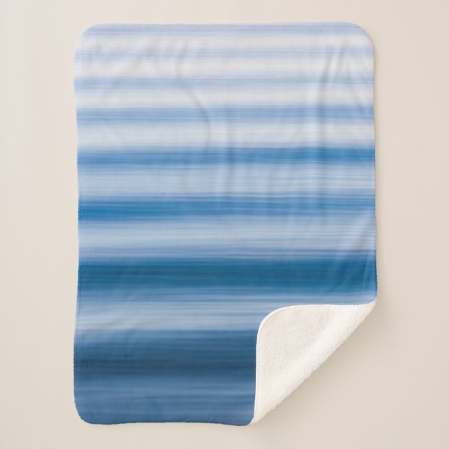Manta Sherpa Ilustracion de rizo de agua (Anverso)