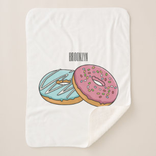 Manta Sherpa Ilustracion Donut personalizado