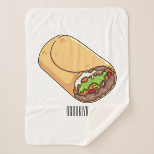 Manta Sherpa Ilustracion personalizado Burrito