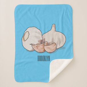 Manta Sherpa Ilustracion personalizado de ajo