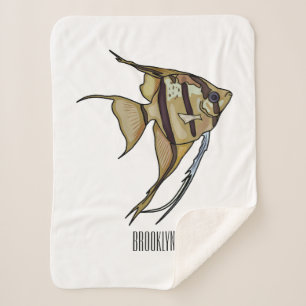 Manta Sherpa Ilustracion personalizado de Angelfish