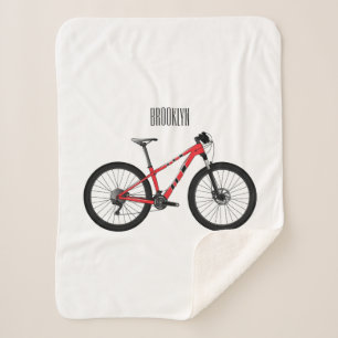 Manta Sherpa Ilustracion personalizado de bicicletas