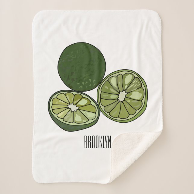 Manta Sherpa Ilustracion personalizado de cal de Kaffir (Anverso)