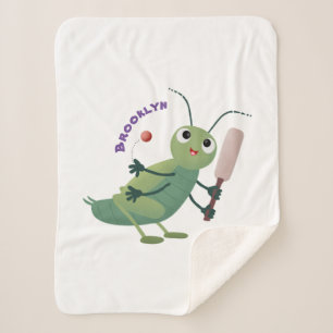 Manta Sherpa Ilustracion personalizado de insectos de cricket v