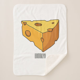 Manta Sherpa Ilustracion personalizado de queso