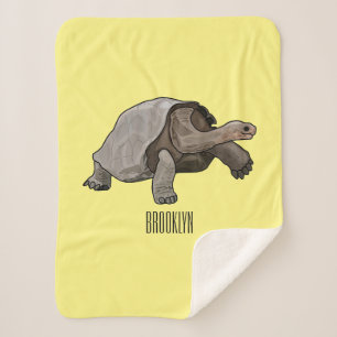 Manta Sherpa Ilustracion personalizado de tortugas de Galápagos