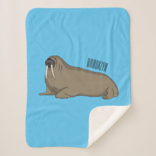 Manta Sherpa Ilustracion personalizado de Walrus