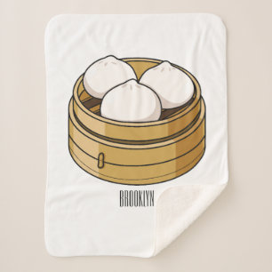 Manta Sherpa Ilustracion personalizado Dim sum