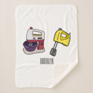 Manta Sherpa Ilustracion personalizado mezclador