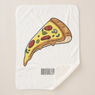 Manta Sherpa Ilustracion personalizado Pizza