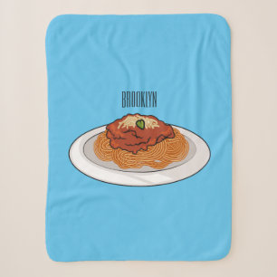Manta Sherpa Ilustracion personalizado Spaghetti