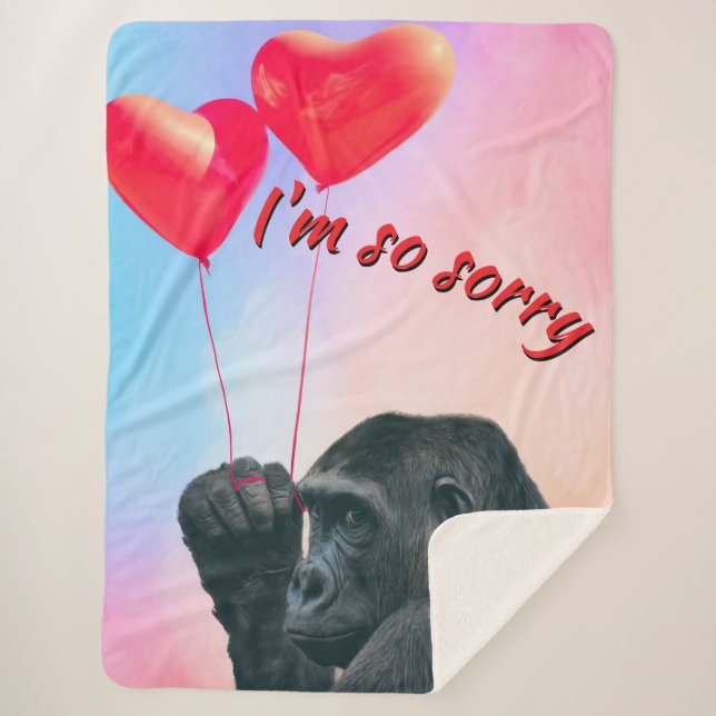 Manta Sherpa "I'm so sorry" (Anverso)