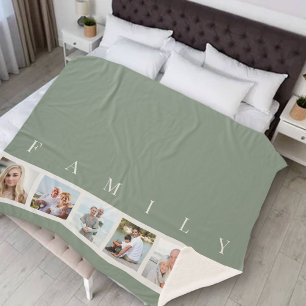 Manta Sherpa Imagen de Personalizado de Collage de fotos de tí