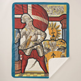 Manta Sherpa impresión de soldado suizo AD 1600