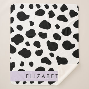 Manta Sherpa Impresión de vaca, Cuadros De Vaca, Blanco Y Negro