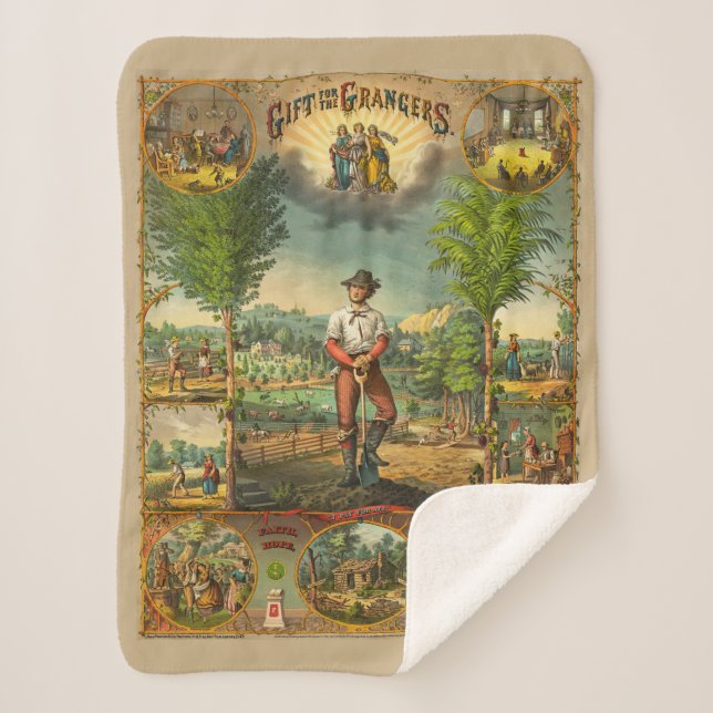 Manta Sherpa Impresión promocional para miembros de Grange (Anverso)