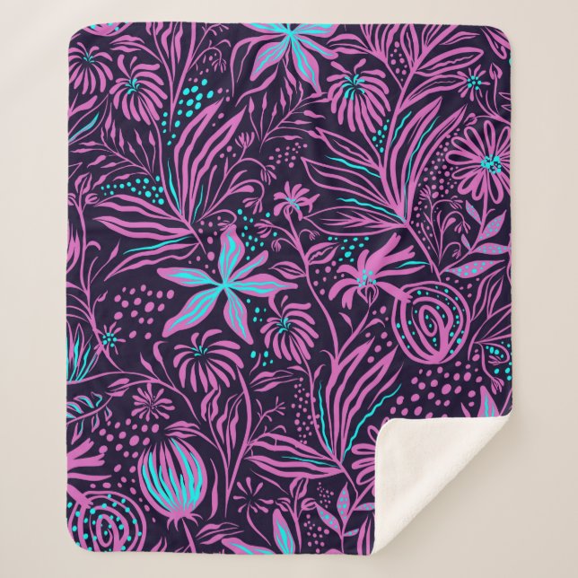 Manta Sherpa Imprimir planos de hojas de patrón (Anverso)