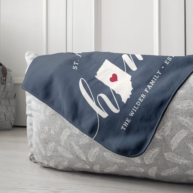 Manta Sherpa Indiana Home State Personalizado (Subido por el creador)