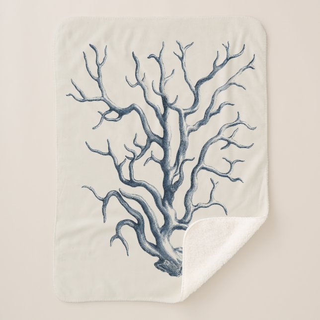 Manta Sherpa Indigo coral (Anverso)