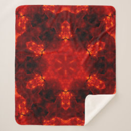 Manta Sherpa Inferno Nexus - Fiery Kaleidoscope Art