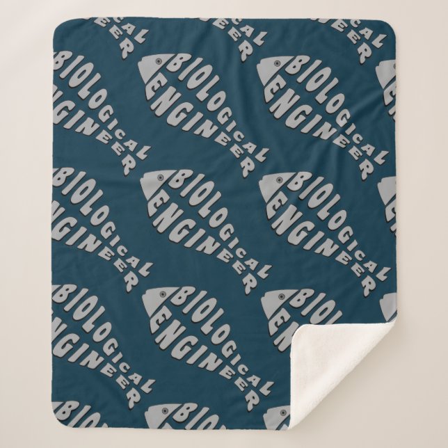 Manta Sherpa Ingeniero Biológico Gray Fish (Anverso)