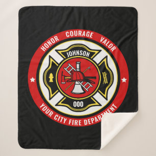 Manta Sherpa Insignia del Departamento de Bomberos de Rescate d