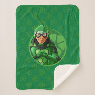 Manta Sherpa Insignia verde de Carapace