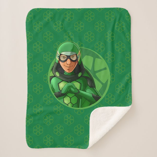 Manta Sherpa Insignia verde de Carapace (Anverso)