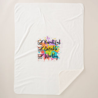 Manta Sherpa Inspirational blanket