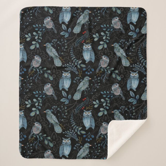 Manta Sherpa Intricate  floral and paisley  pattern  (Anverso)