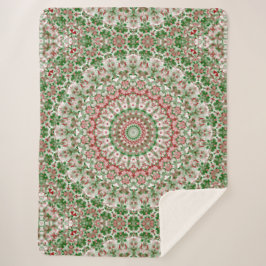 Manta Sherpa Intrincado Boho ecléctico Hippie Xmas Mandala