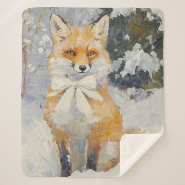 Manta Sherpa Invernadero caprichoso Fox Cute Nursery Baby Kids (Anverso)