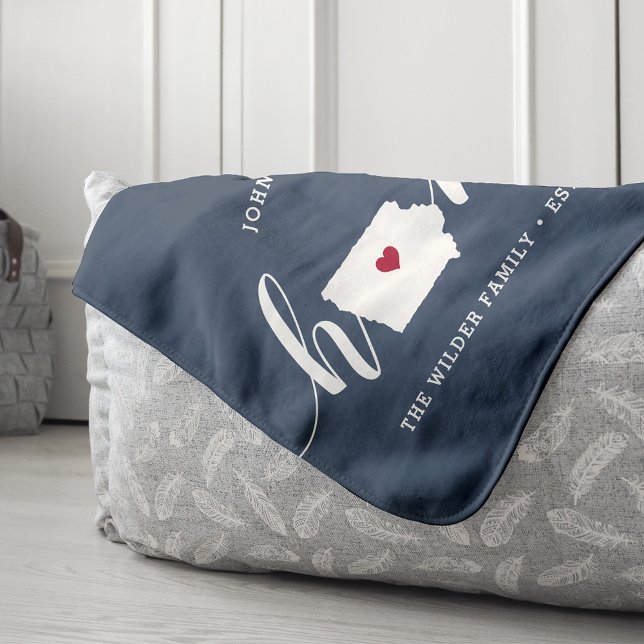 Manta Sherpa Iowa Home State Personalizado (Subido por el creador)