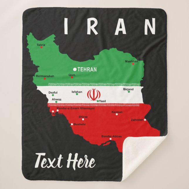 Manta Sherpa Iran Map with Flag and Emblem (Anverso)