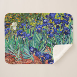 Manta Sherpa Irises de Vincent van Gogh