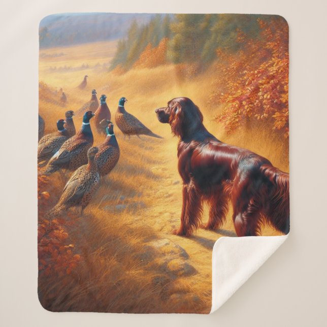 Manta Sherpa Irlandés Setter (Anverso)