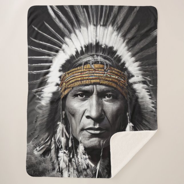 Manta Sherpa Iroquois Sherpa Blanket (Anverso)