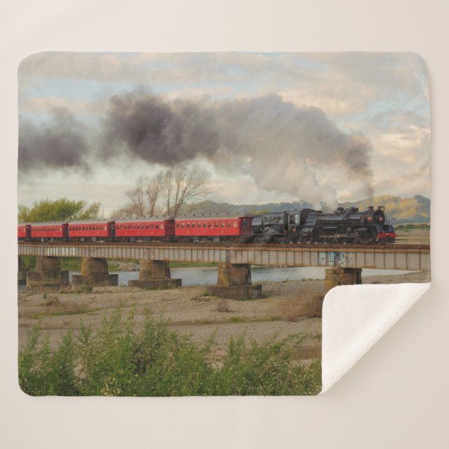 Manta Sherpa JA1271 cruzando el río Otaki, NZ (Anverso (horizontal))