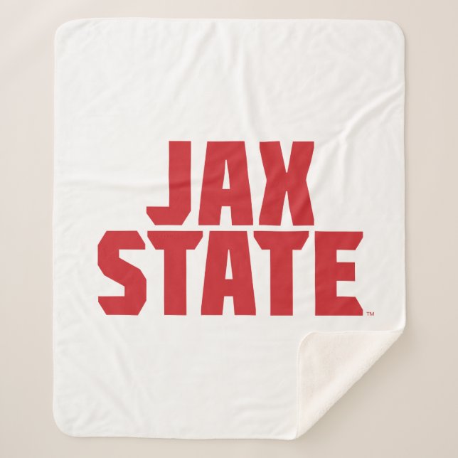 Manta Sherpa Jacksonville State University JAX STATE Bold Red (Anverso)