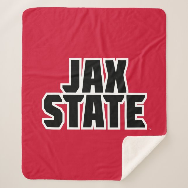 Manta Sherpa Jacksonville State University JAX STATE Bold Texto (Anverso)