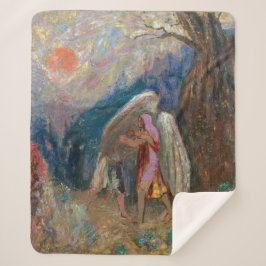 Manta Sherpa Jacob y el ángel | Odilon Redon |