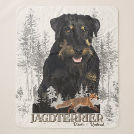 Manta Sherpa Jagdterrier Dakota v. Renbrad Impresión de lienzo 
