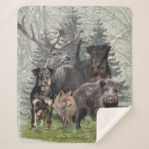 Jagdterrier Pegatina Montañas al aire libre Fleece