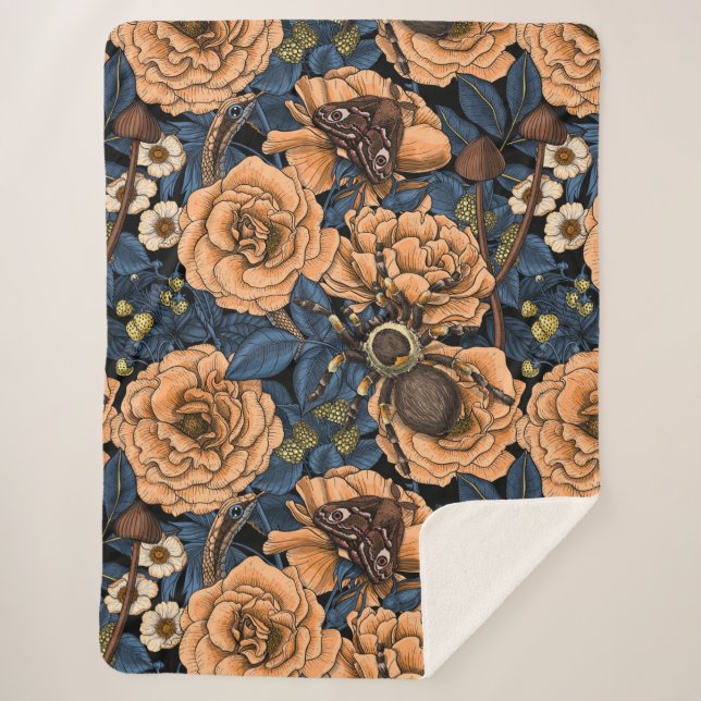 Manta Sherpa Jardín de ensueño 2 (Anverso)