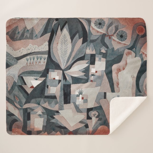 Manta Sherpa Jardín del refrigerador seco | Paul Klee | (Anverso (horizontal))