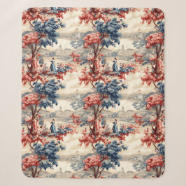 Manta Sherpa Jardín Toile Americana 